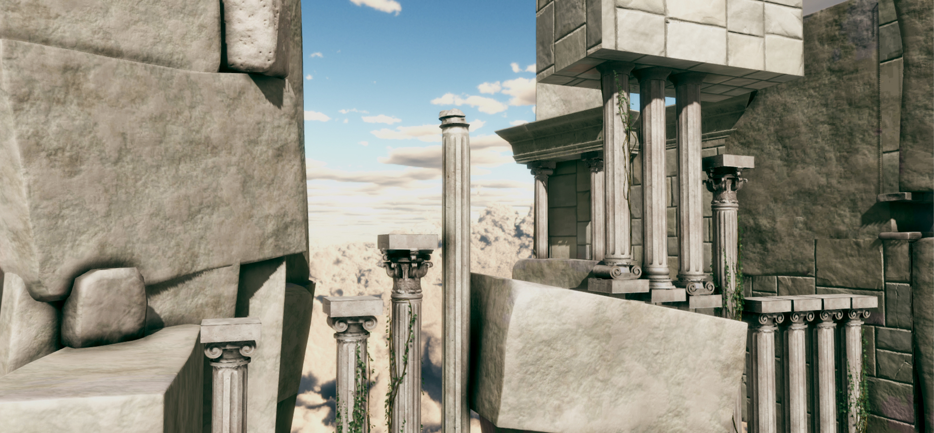 Atlas, Screenshot Mobil Game - Old Greek temple.