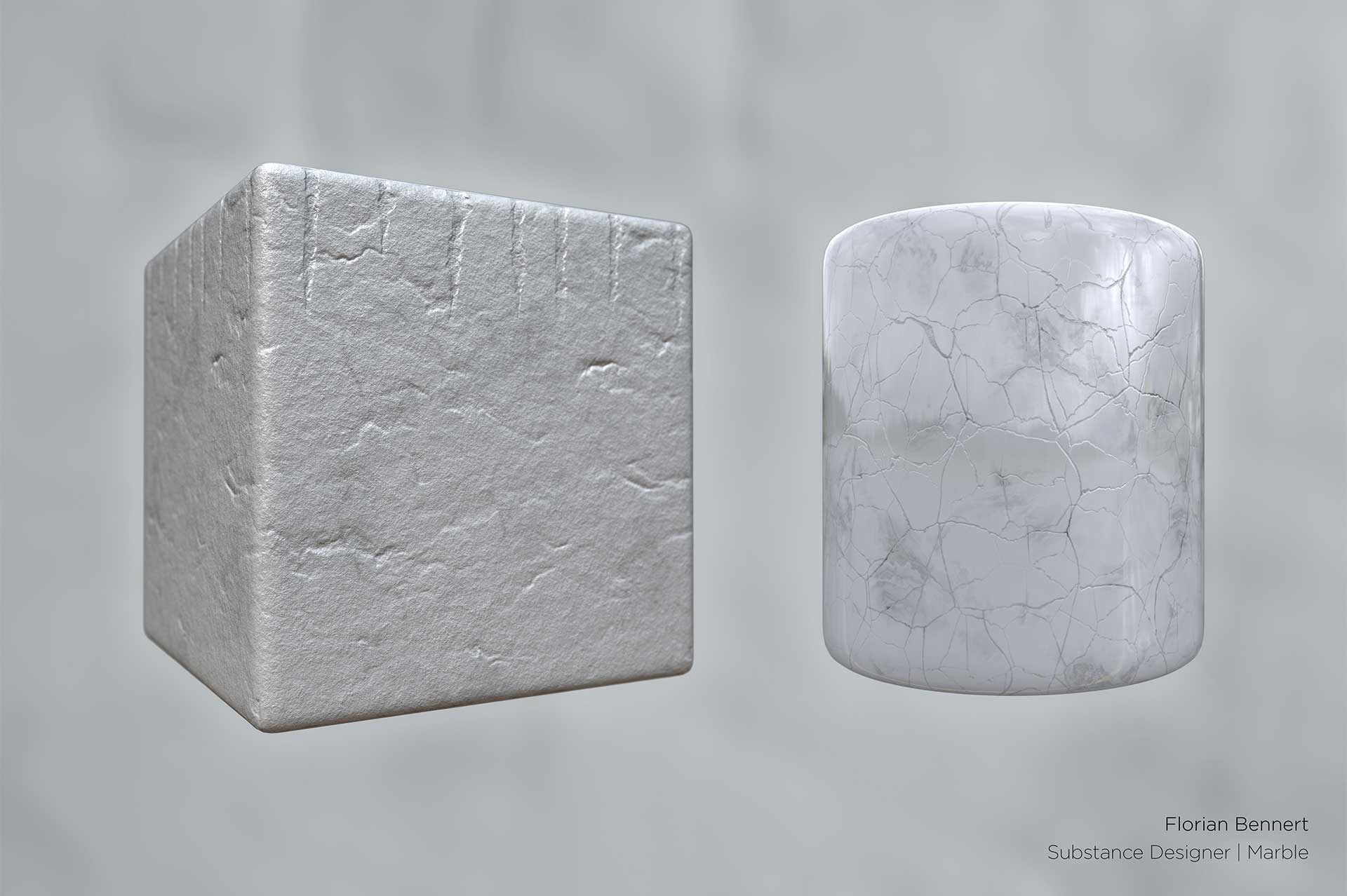 Substance Designer - Snowy road material info.