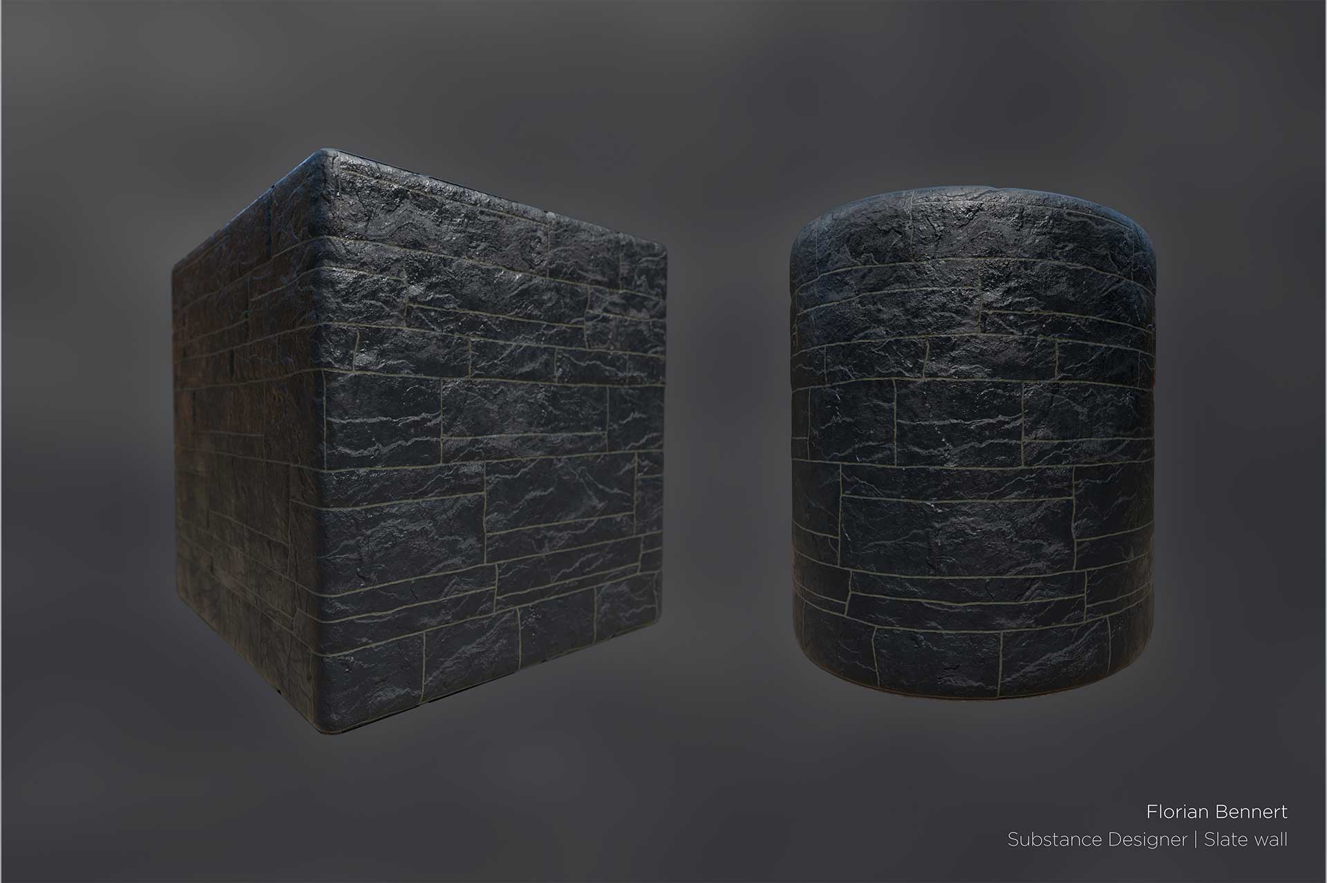 Substance Designer - Snowy road material info.